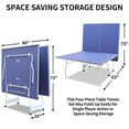 thumbnail image 4 of 9ft Foldable Table Tennis Table Complete Set-Includes Net,2 Premium Paddles,3 Balls for Home, 4 of 7