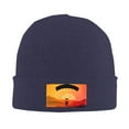 thumbnail image 2 of ZICANCN Parachutist Sky Skydiving Knit Beanie Hat, Winter Cap Soft Warm Classic Hats for Men Women, Navy Blue, 2 of 8