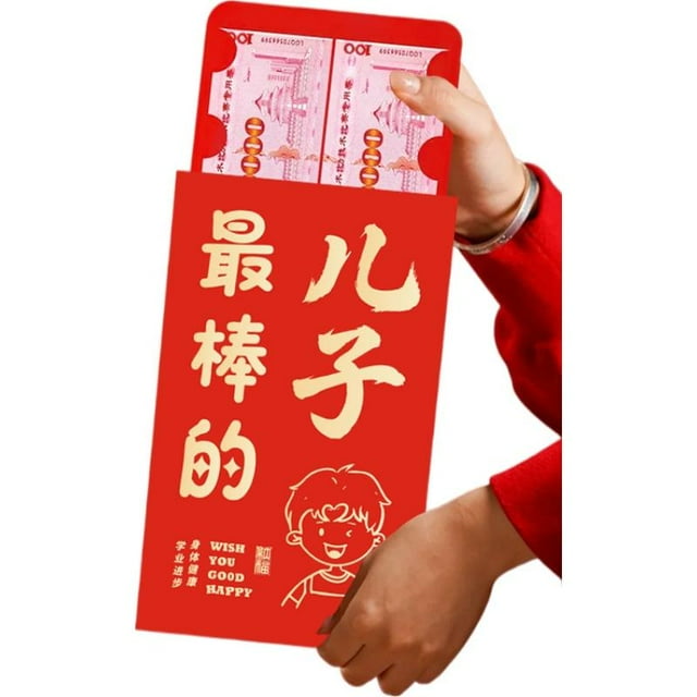 2026 New Big Red Envelope 520 Wedding Red Packet Cny Suprise Spring Festival Money Bag Lucky