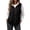Black, variant on Puffer Vest Women Sleeveless Zip up Quilted Waistcoat Solid Color Collared Padded Vests with Pocket Plus Size Clothes Women Brown S-3XL