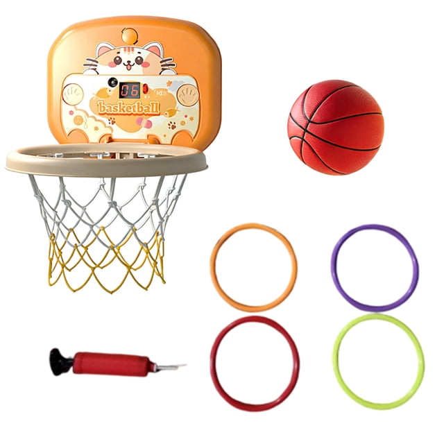 Support de Basketball Intérieur Portable avec Pointage Interactif – Support de Basketball à Hauteur Réglable, Conception Pliable pour Enfants et Famille