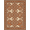 Orange Brown Beige, Pattern 2, variant on ODIKA Boho Distressed Allover Inspired Ornamental Vintage Refined for Dorm Room, Small Living Apartment, Stain Resistant Low Profile