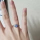 thumbnail image 2 of 8 Piao Anillo de humor que cambia de color con piedra lunar simulada de forma redonda, 2 of 3