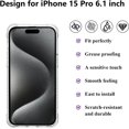 thumbnail image 3 of SURJDE Wallet Case Compatible with iPhone 15 Pro with Card Holder, Clear Heavy Duty Shockproof Wallet Case Hidden Flip Card Slot Protective Hard Back Cover Case for iPhone 15 Pro, 6.1'' Clear, 3 of 7
