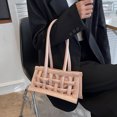 thumbnail image 2 of Sywqhk Bolso Pequeño Cuadrado Para Axilas Tejido De Cuero Pu Para Mujer (Rosa) Sywqhk Para estrenar, 2 of 7