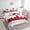 Light Grey Red, variant on Erosebridal Sports Football Bed in a Bag Twin size, Vintage Soccer Bed Set, Brown Red, Reversible 7 Pieces