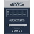 thumbnail image 3 of George Men's 38MM Classic Leather Casual Black Belt, 3 of 5
