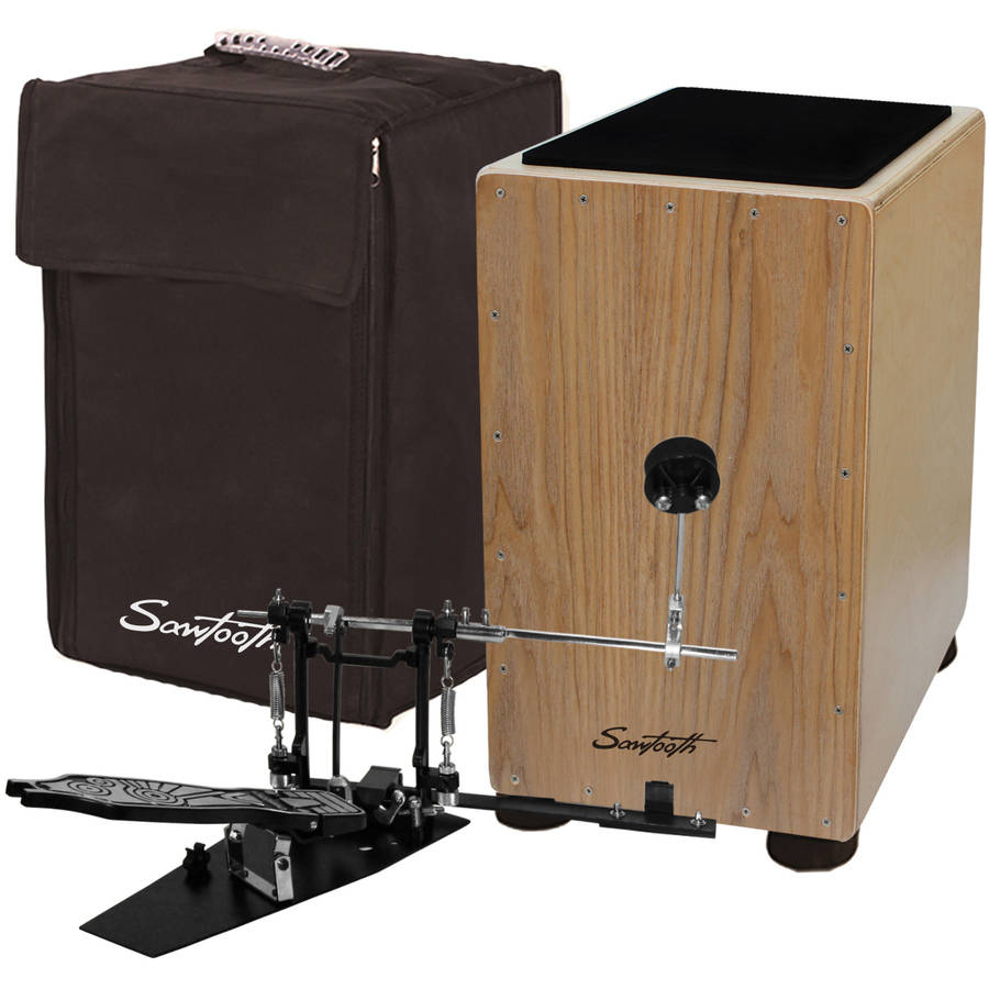 Sawtooth Ash Wood Cajon with Maple Back and Sides Includes Cajon