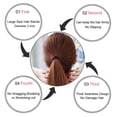 thumbnail image 2 of Bandas para el cabello de algodón grueso sin costuras, 100 piezas Simplemente lazos para el cabello Soportes para cola de caballo Diadema Coleteros Accesorios para el cabello Sin daños en las arrugas, 2 of 8