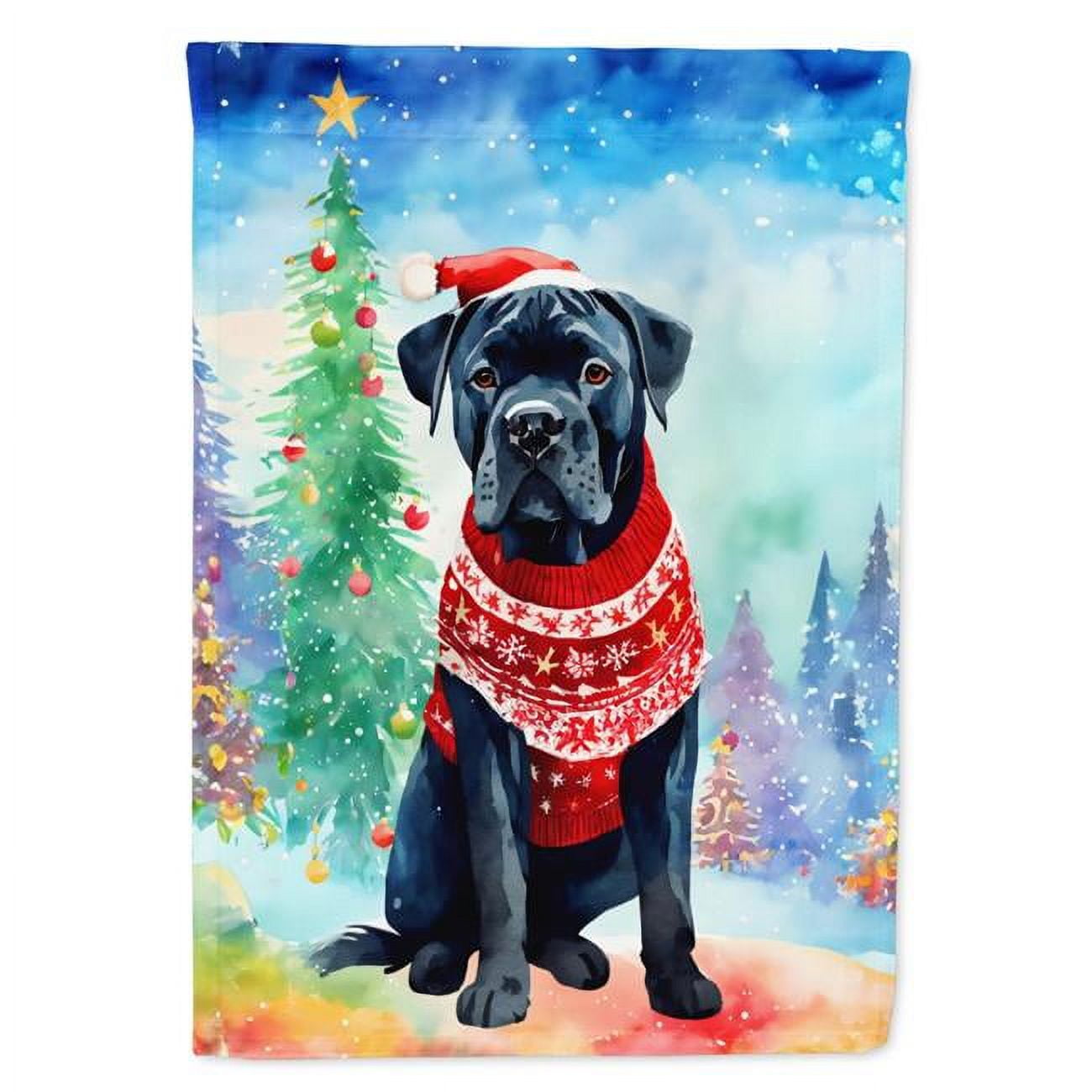 Cavalier Spaniel Christmas Garden Flag 11.25 in x 15.5 in