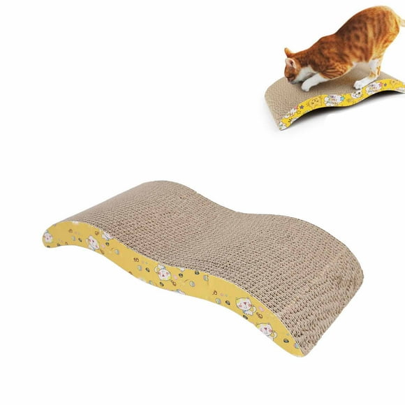 Corrugate Cat Scratcher, Cat Scratcher Cardboard Relieve Stress Multipurpose for Kittens M Type