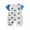 White, variant on Utoimkio Baby Boy Summer Short Sleeve Jumpsuits Cartoon Print One Piece Romper Infant Summer Overall Clothes Size 1-12M