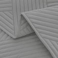 thumbnail image 3 of VCCOEM Quilt Set King Size Lightweight Bedspreads, All Season Coverlet, 3 Piece (1 Quilt, 2 Pillow Shams), Woven Pattern, Light Gray, 3 of 10
