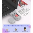 thumbnail image 2 of USB SIM Card Reader - Sim Adapter Kit with Eject Pin Micro/Nano/Standard Readers to Edit and Read Messages/Contacts Adapters for Laptops Computer Windows, 2 of 4