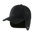 thumbnail image 4 of Gorra de invierno de forro polar para hombre, gorra de camionero, abrigada, con protección para las orejas, gorra de golf y baloncesto. Negro, 4 of 9