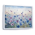 thumbnail image 2 of Designart "Divine Cornflowers In Bloom III" Flower Field Floater Framed Canvas Art Print, 2 of 5