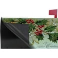 thumbnail image 6 of Magnetic Mailbox Cover Merry Christmas Bells and Holly Decorative MailWraps Mailbox Post Box Cover Oversized, 6 of 6