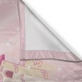 thumbnail image 3 of Ambesonne Castle Kitchen Curtains, Wonder Tale Fortress Art, 55"x24", Rose and Pale Mustard, 3 of 3