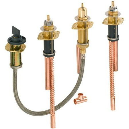 Delta R4707 Flexible 4 Hole Roman Tub with Handshower Rough In Kit from the Vict