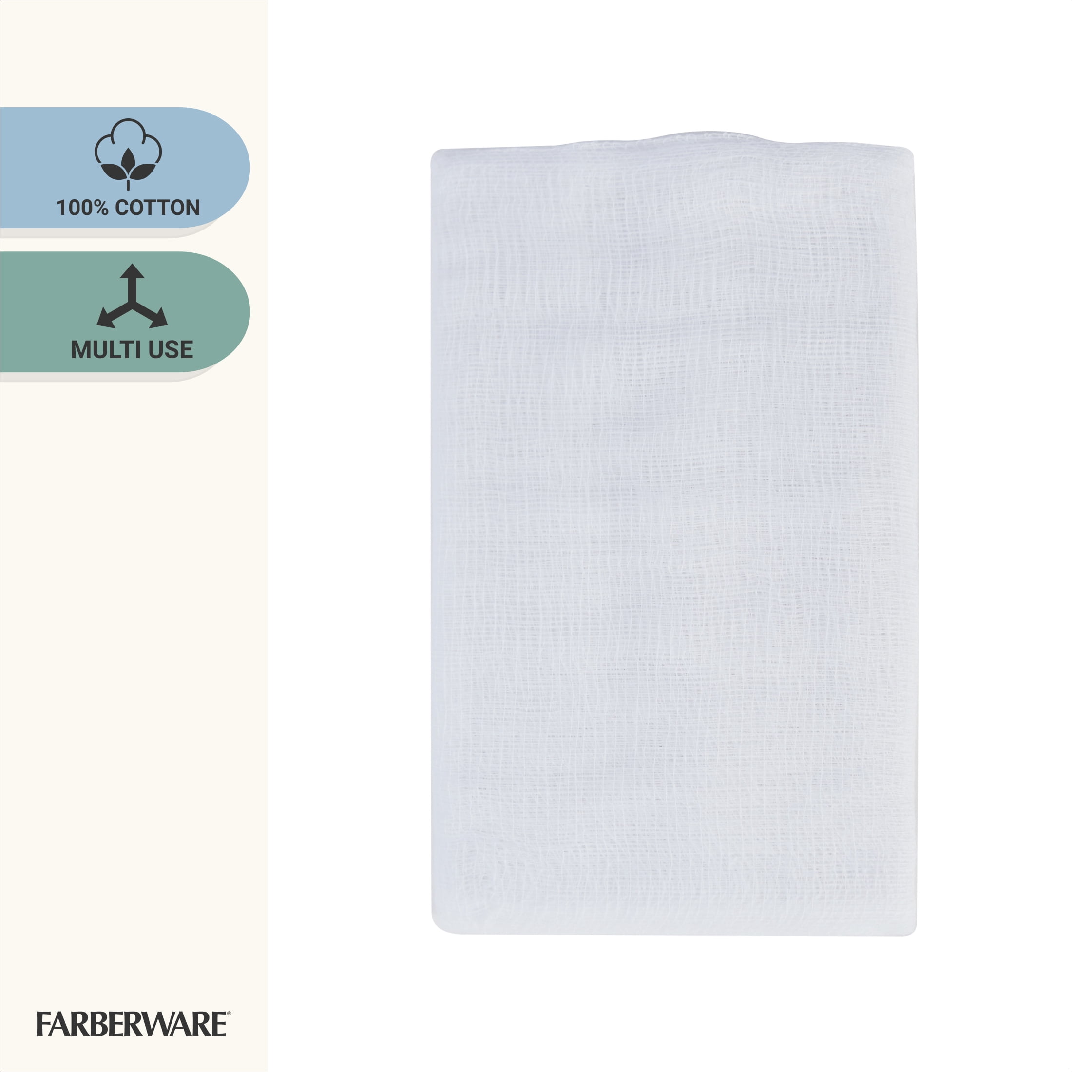 Farberware Professional 2 Square Yards Cotton Canning Cheesecloth White