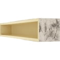 thumbnail image 5 of Ekena Millwork 6"H x 8"D x 36"W Hand Hewn Faux Wood Fireplace Mantel, Burnished Pine, 5 of 15