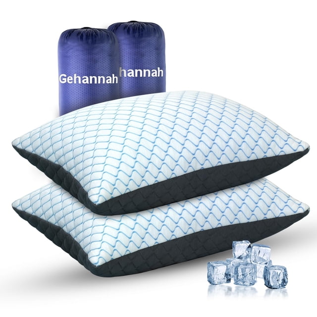 Almohada de viaje Gehannah, espuma viscoelástica comprimible para acampar