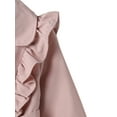 thumbnail image 5 of Caoirhny Kid Girls Winter Trench Coat, Lace Mesh Patchwork Long Sleeve Lapel Ruffle Double Breasted Windbreaker Outwear with Belt, 5 of 9