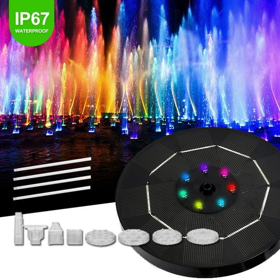 GAXIRE Pond Fountain Oxygen Aeration Black Plastic 1 Set