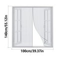 thumbnail image 3 of Magnetic Screen Door with Heavy Duty Mesh Curtain Keeps Bugs Out, Lets Fresh Air In, Fits Doors Up to 38 x 82 Inches, 3 of 8