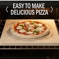 thumbnail image 3 of 1 Pack Square Pizza Stone 16 X 16 1 Inch Large Heavy Duty Cordierite Pan For Oven And Grill Thermal Shock Resistant Up To 1  450°f Cooking Baking Bread Bbq, 3 of 6
