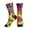 2 Black-2, variant on Women's Men's Autism Awareness Puzzle Flag Colorful Novelty Pattern Crew Athletic Socks
