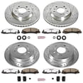 thumbnail image 3 of PowerStop Front and Rear Z26 Street Warrior Carbon-Fiber Ceramic Brake Pad and Drilled and Slotted Rotor Kit Fits: CHEVROLET Select Models K1438-26, 3 of 9