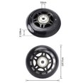 thumbnail image 3 of 4 Pcs Roues de Patins avec Roulements 70x24mm Accessoires de Patins à Roulettes Antidérapants et Non Clignotants, 3 of 5
