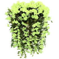 Zeceouar Home Decor 70 cm Artificial Silk Green Violet Flowers Wedding Hanging Bouquet