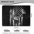 thumbnail image 7 of COEQINE Universal Trunk Liner for Dogs Cats, All Season Washable Cargo Cover Heavy Duty Rear Trunk Mat for for SUV Sedan Truck, 29" x 39", Deer American Flag Black, 7 of 7