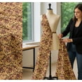 thumbnail image 5 of Soimoi Orange Cotton Poplin Fabric Floral & Paisley Fabric Prints By Yard 56 Inch Wide, 5 of 7