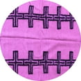 thumbnail image 1 of Ahgly Company Indoor Round Oriental Purple Modern Area Rugs, 7' Round, 1 of 4