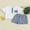 Blue, variant on Toddler Boy Shorts Set Short Sleeve Round Neck Pocket Button T-Shirt with Shorts 2Pcs Summer Outfit