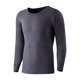 thumbnail image 4 of Conjuntos de ropa interior térmica para hombre, sólidos, finos, cuello redondo, mangas largas, ropa interior y pantalones abrigados, trajes para hombre, camisetas y pantalones de algodón., 4 of 5