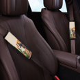 thumbnail image 3 of Chririnla Seatbelt Protector Removable Auto Seat Belt Cover Polyester SBR Composite Soft, Suitable for SUV Car, Horse Cactus Desert Theme, 3 of 8