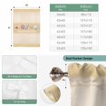 thumbnail image 6 of Yellow Summer Coastal Balloon Curtains for Windows, Bedroom Curtains 54 Inch Length, Modern Ocean Waves Starfish Shell Tie Up Curtains Panels Thermal Insulated Bathroom Curtains Window 42"x54", 6 of 8