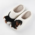thumbnail image 2 of Fuzzy Slippers For Women Winter Puppy Pattern Cotton Slippers Comfortable Home Warm Slippers Warm Cozy Winter House Slippers Bedroom Indoor House Shoes, 2 of 7