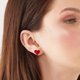 thumbnail image 4 of Pendientes de Corazón para Mujer Negro Rojo Verde Pendientes de Corazón Minimalista para Cumpleaños Navidad Regalo de Joyería, 4 of 4