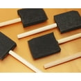 thumbnail image 4 of 10PCS Foam Brushes Sponge Painting Brushes with Handle for Staining Polyurethane Acrylic Painting Art Craft Projects Applying Varnishes Furniture Wood Car Home Decors (Black, 2 Inch), 4 of 5