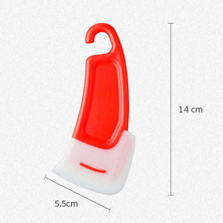 Silicone Pan Squeegee Sweep Squeegee Squeegee, Cooking Baking Squeegee  Cleaning Squeegee Silicone Clean Tool for Cooking Kitchen Red 