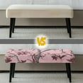thumbnail image 6 of POLERO Pink Hunting Camo Bench Seat Cover Stretch Rectangle Long Bench Covers Slipcover with Elastic Edge Removable Seat Cushion Protector for Bedroom, Kitchen, 6 of 7