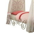 ACME Priya II Full Canopy Bed, White and Light Purple
