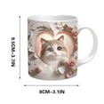 thumbnail image 2 of Valentine's Gifts 13 Oz Coffee Mug Sweet Rose Flower Cup Romantic Gifts for Women Men Wife Husband Her Him Friends Valentine’s Day Birthdays Christmas Gifts White Elephant Gag Gifts, 2 of 5