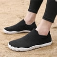 thumbnail image 2 of Sngxgn Mens Running Shoes Slip-on Walking Sneakers Lightweight Breathable Casual Soft(Black,41), 2 of 6