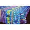thumbnail image 3 of Le Cluny Olives and Mimosas Blue Coated Cotton Tablecloth 60”x120”, 3 of 3